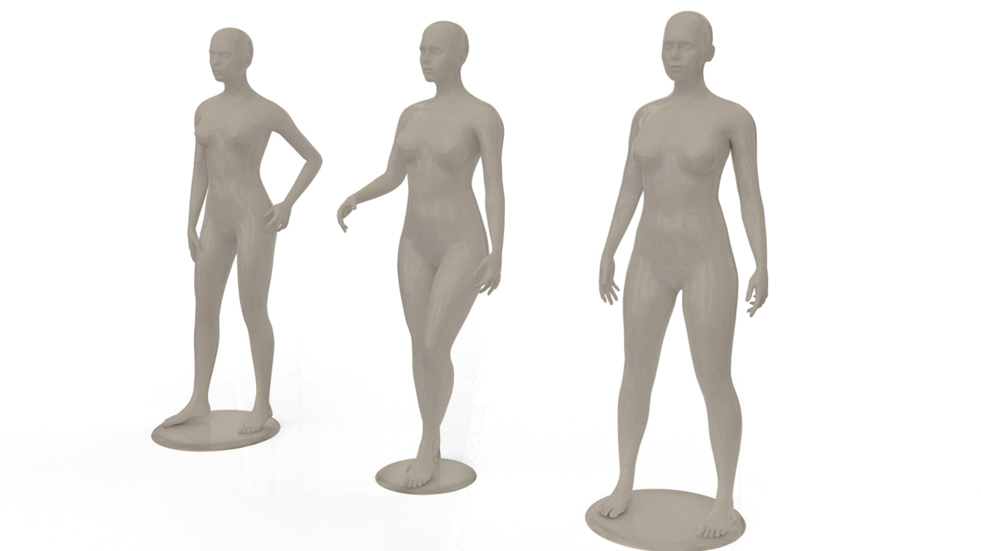 Mannequin 3 pose pack