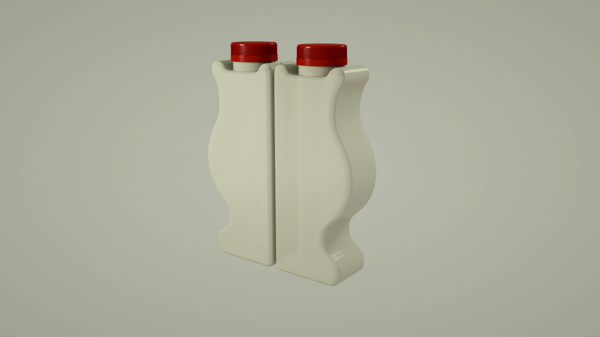 two plastic bottles