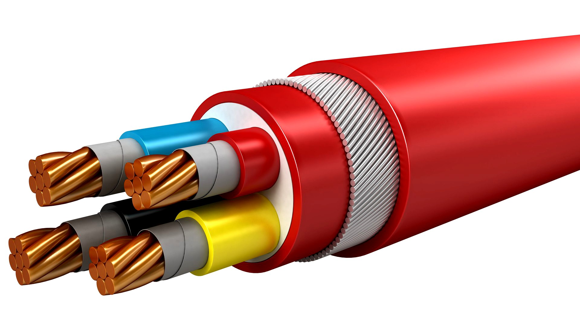 LSHF Insulated Multi Core with with Copper Conductor Wire Armored Cable