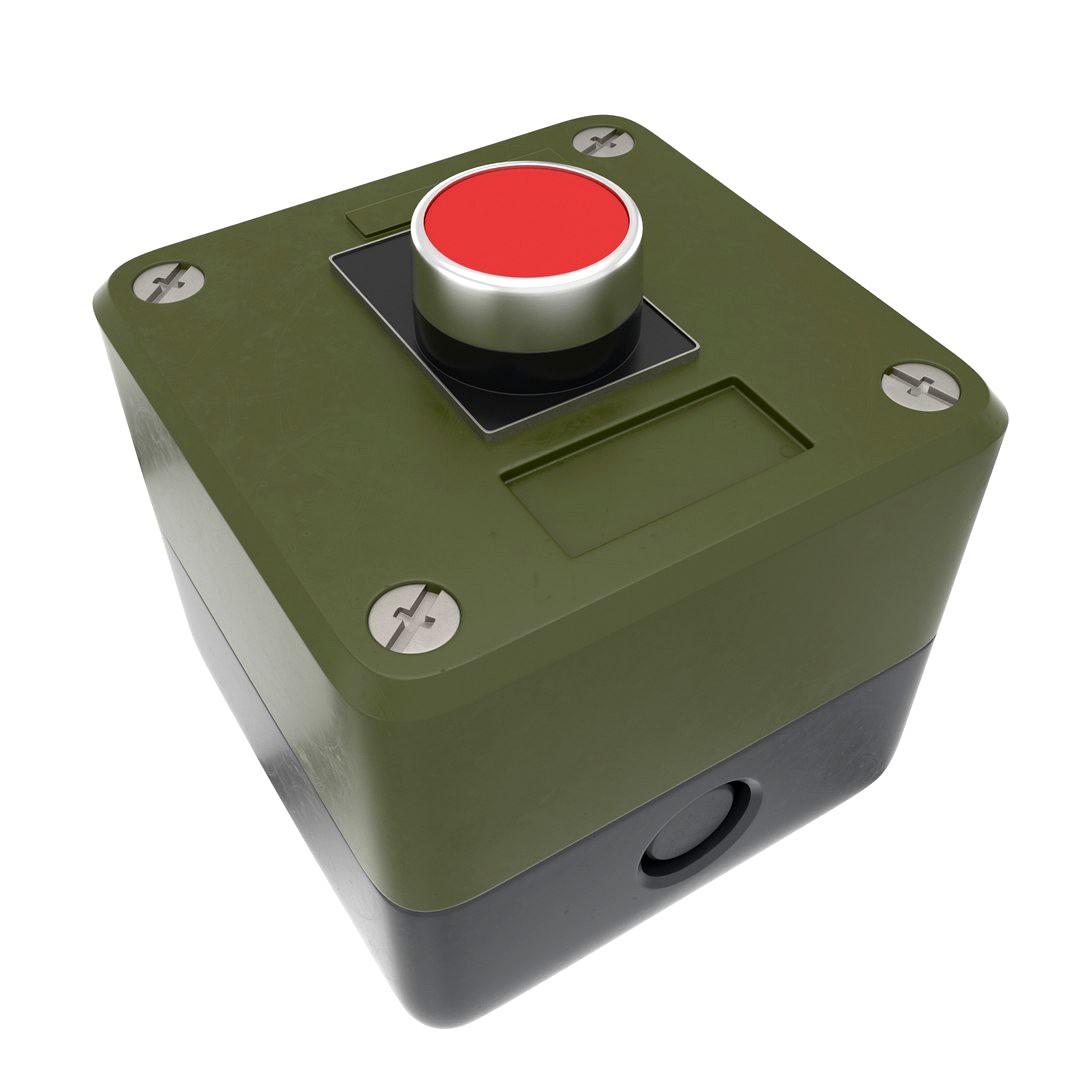 Industrial button green