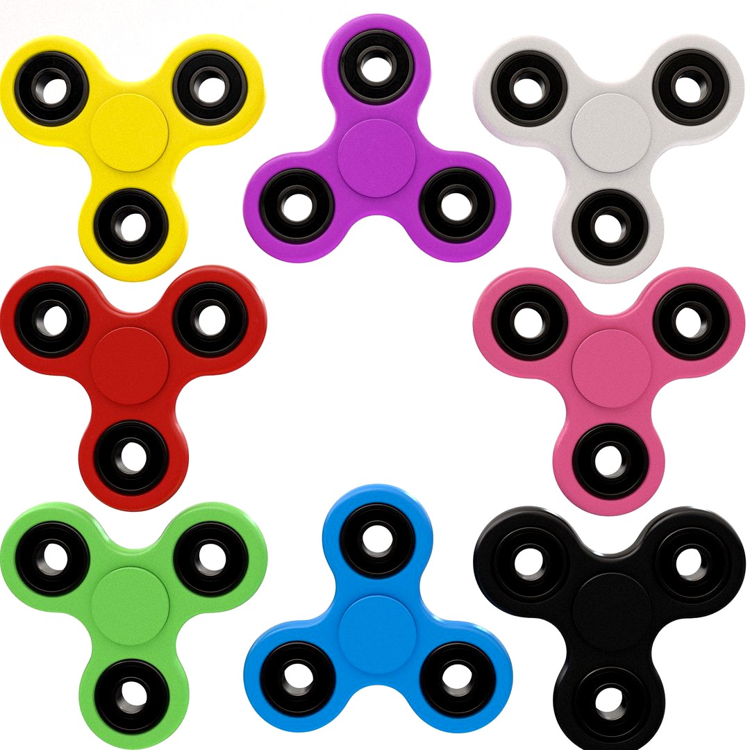 Colored spinner collection