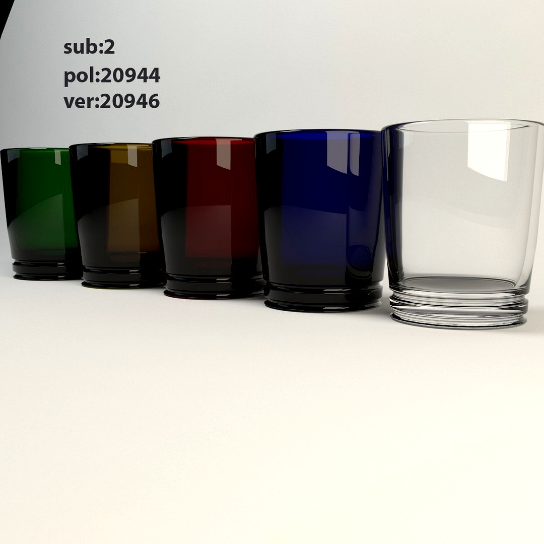 five color glass