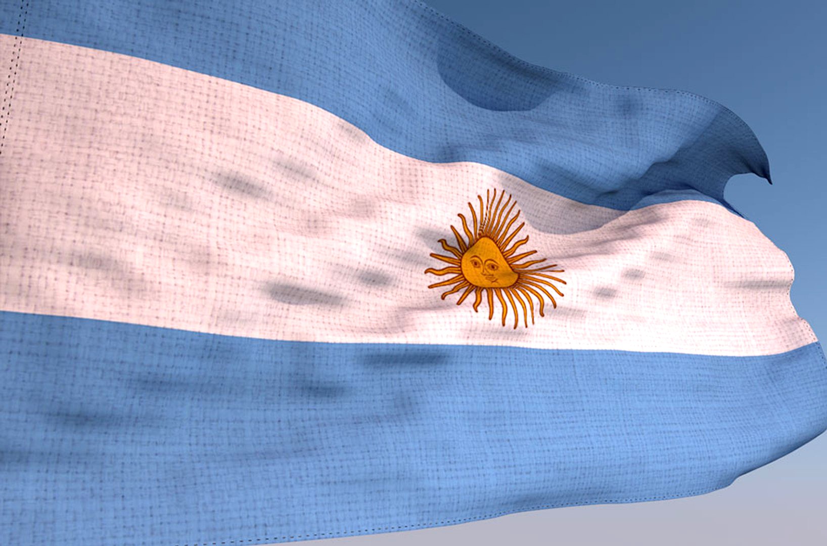 Animated Argentina Waving Flag