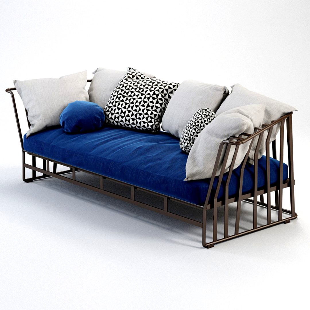Roberti Hamptons Graphics Sofa
