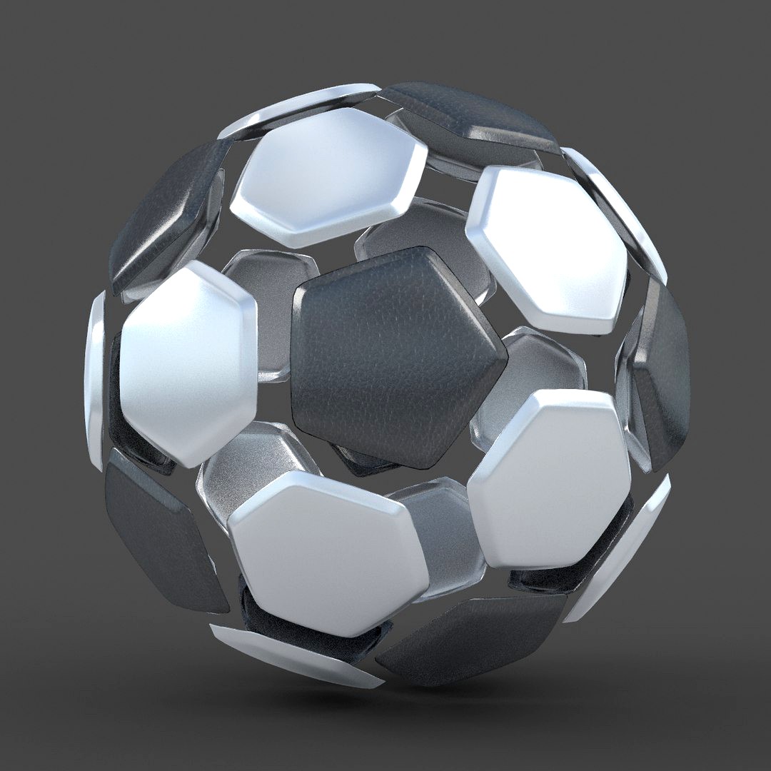 Soccerball split A metal