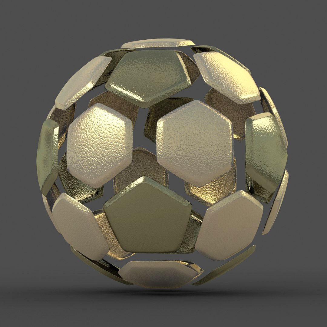 Soccerball split A gold
