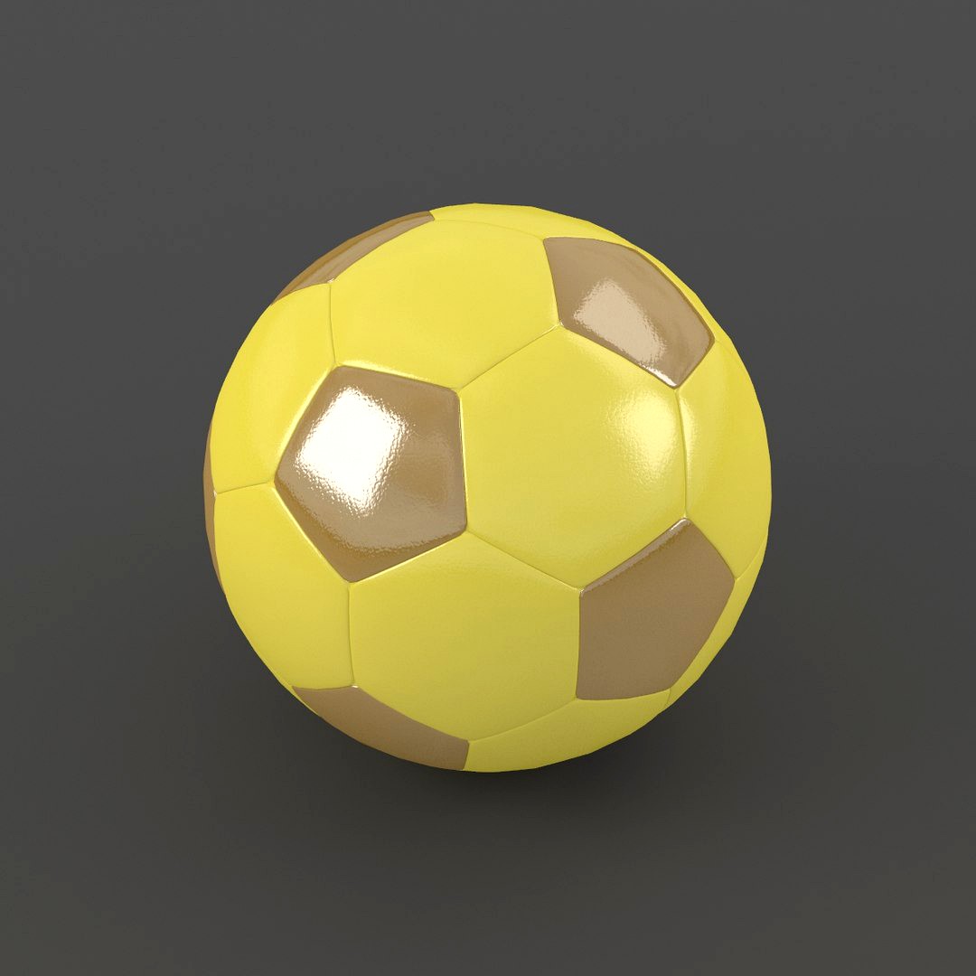 Soccerball small holes yellow