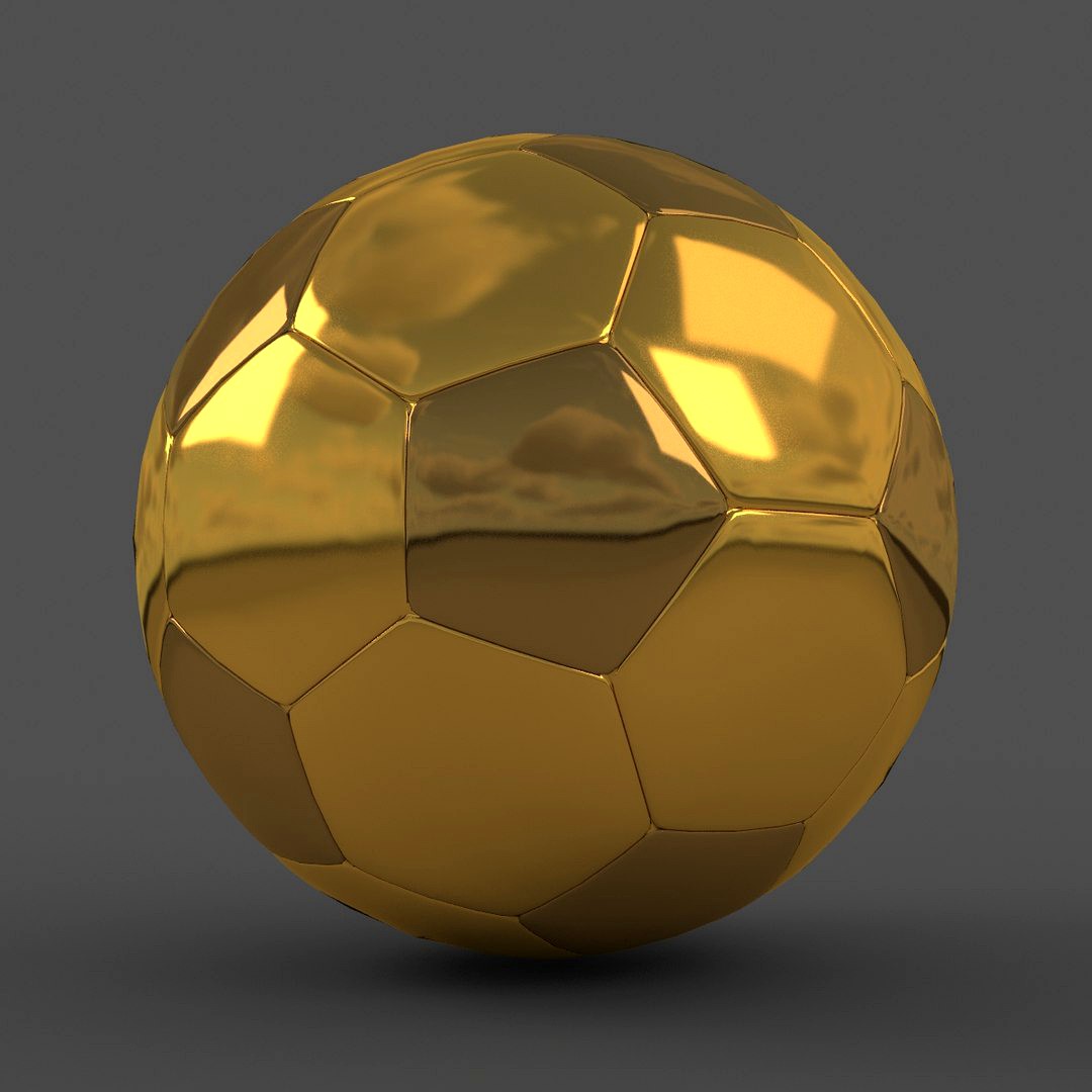 Soccerball small holes golden