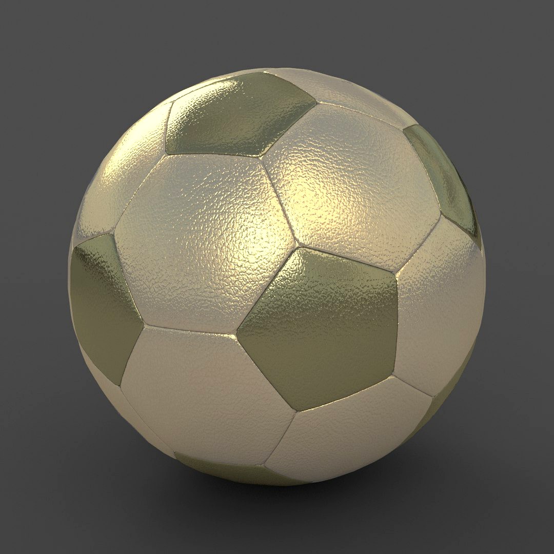 Soccerball small holes gold