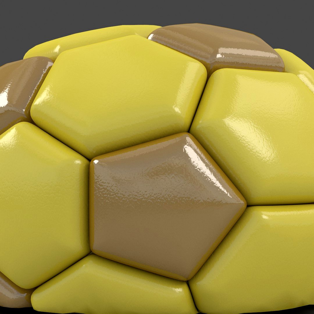 Soccerball semiempty yellow