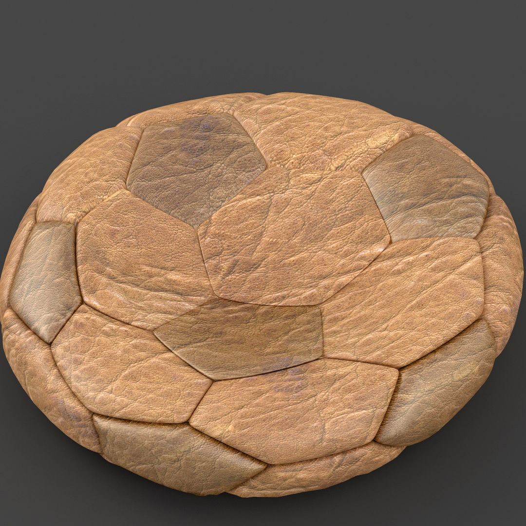 Soccerball flat old