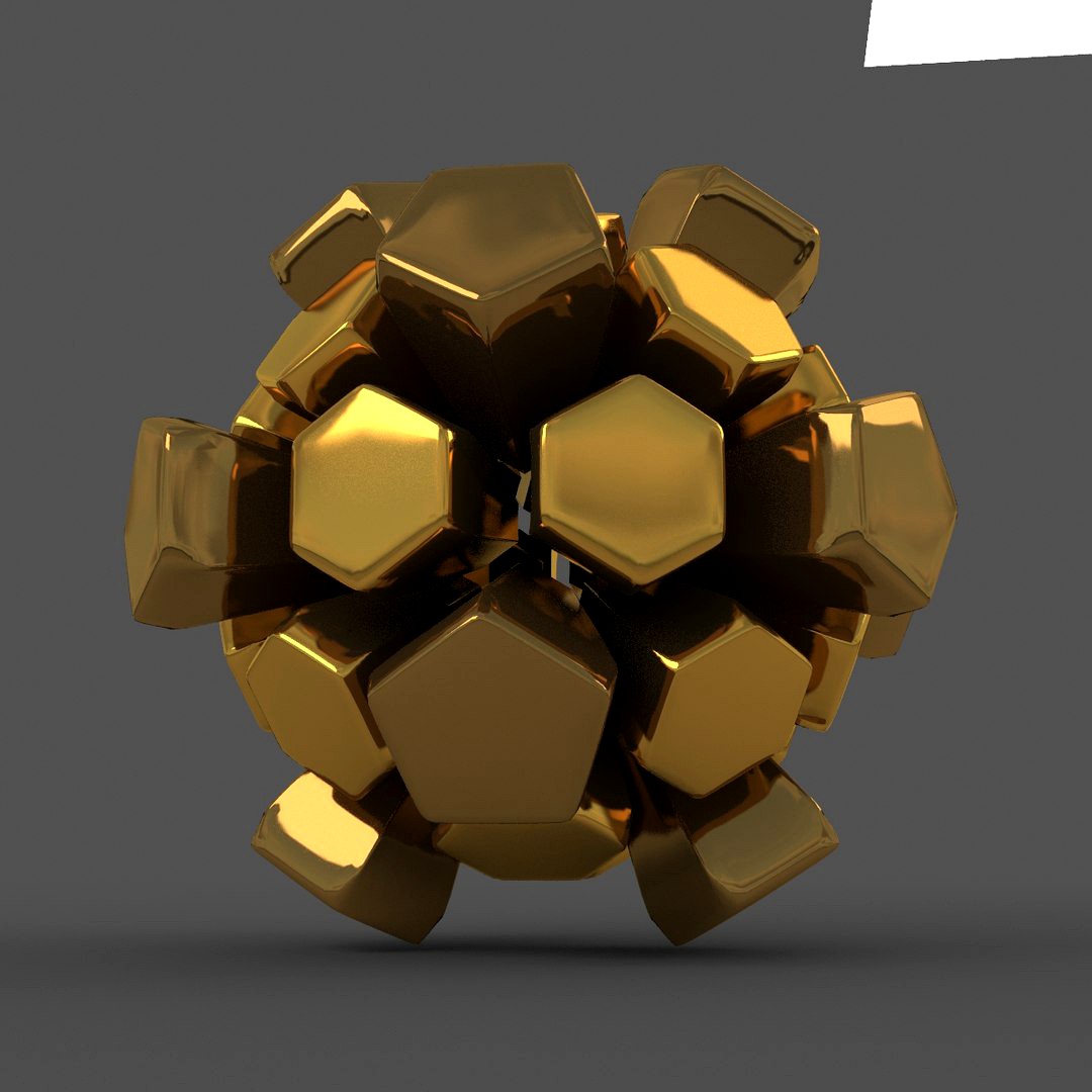 Soccerball explode golden