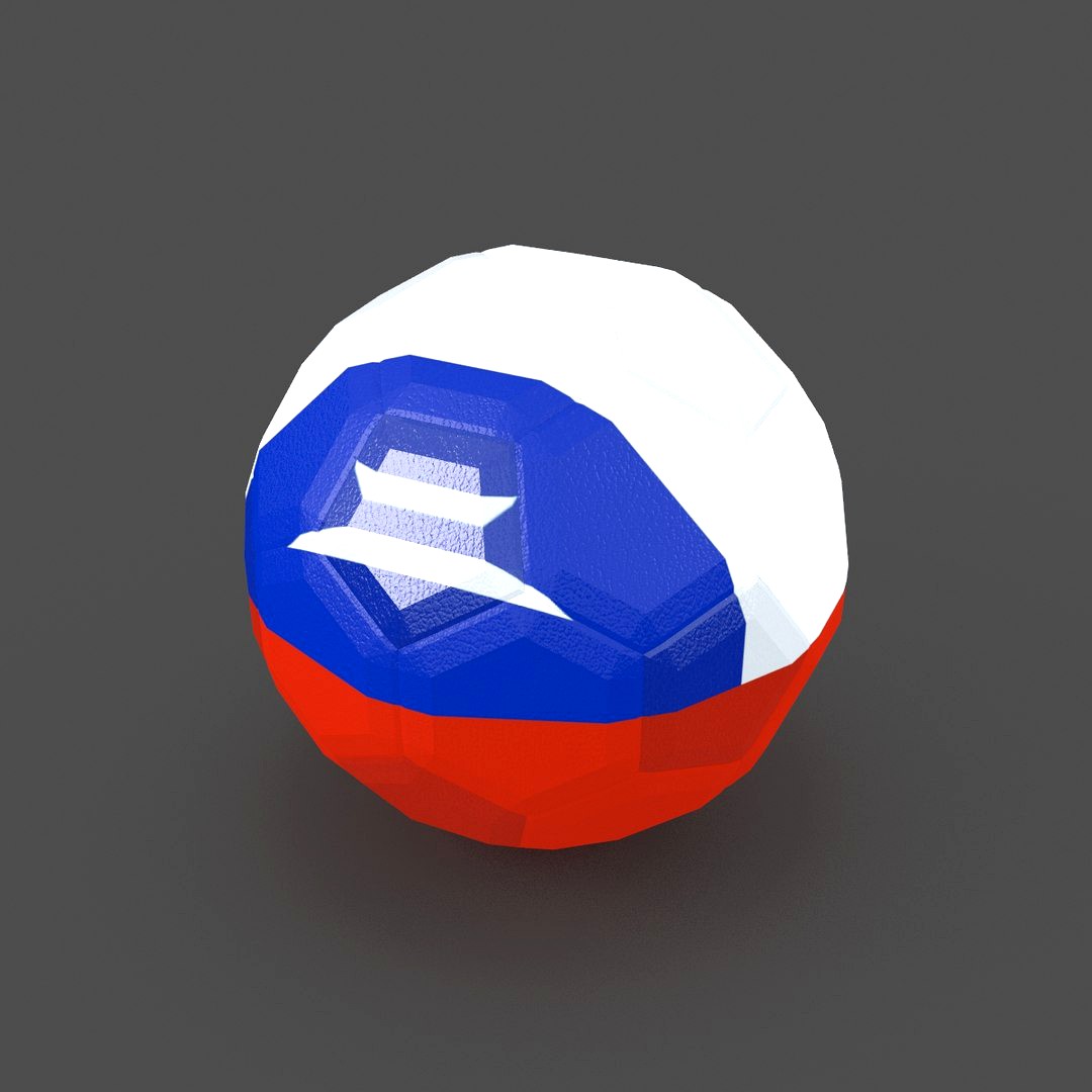 Soccerball LowPoly Chile