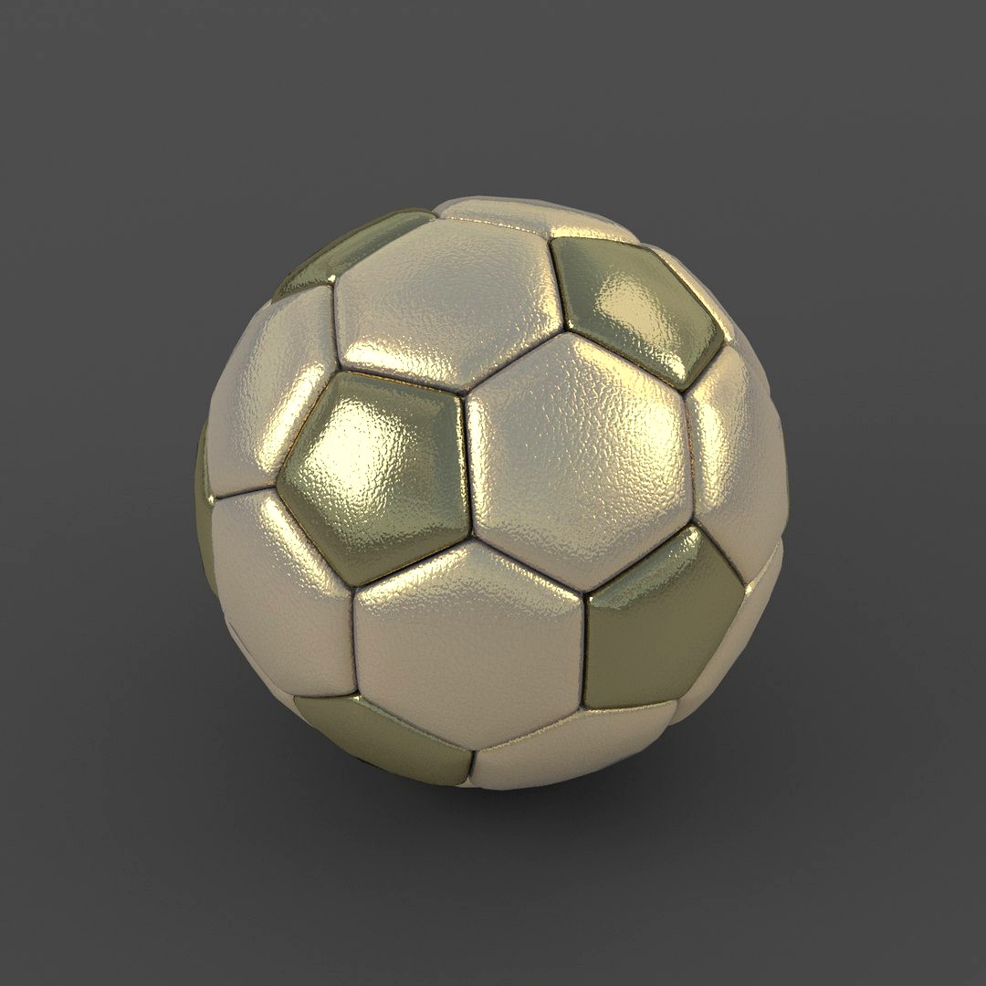 Soccerball big holes gold