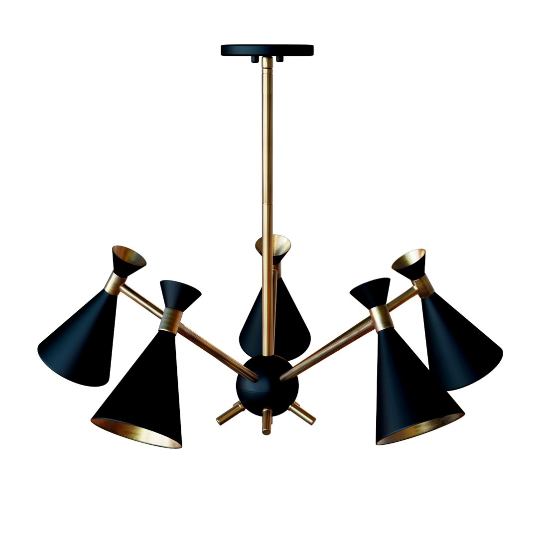 Draper 5-light chandelier by Design Craft