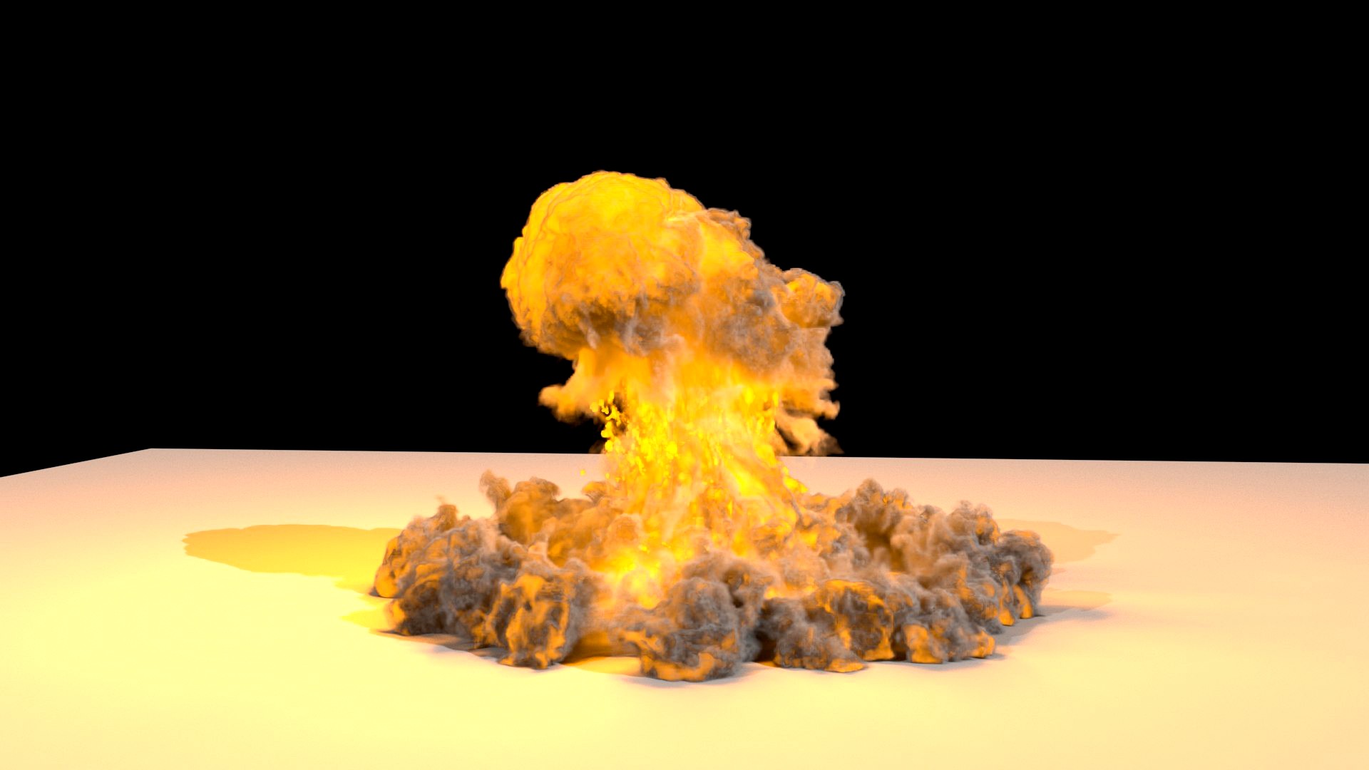 Realistic Fire Explosion - VDB model