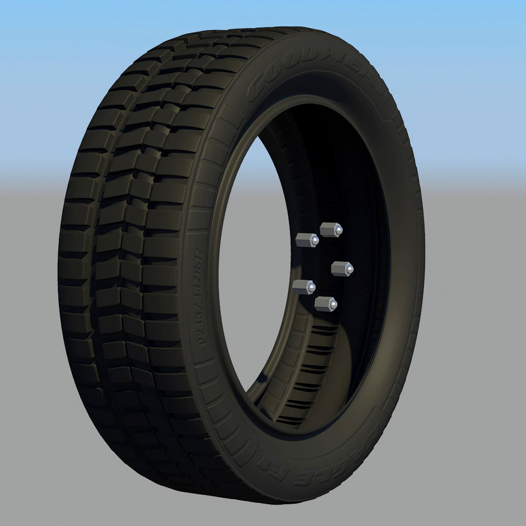 rubber tread wheel