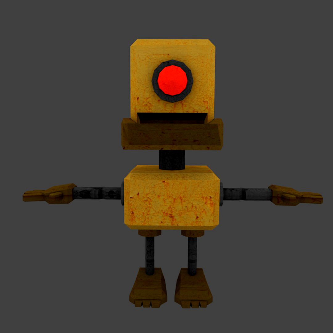 Cartoon Rusty Robot