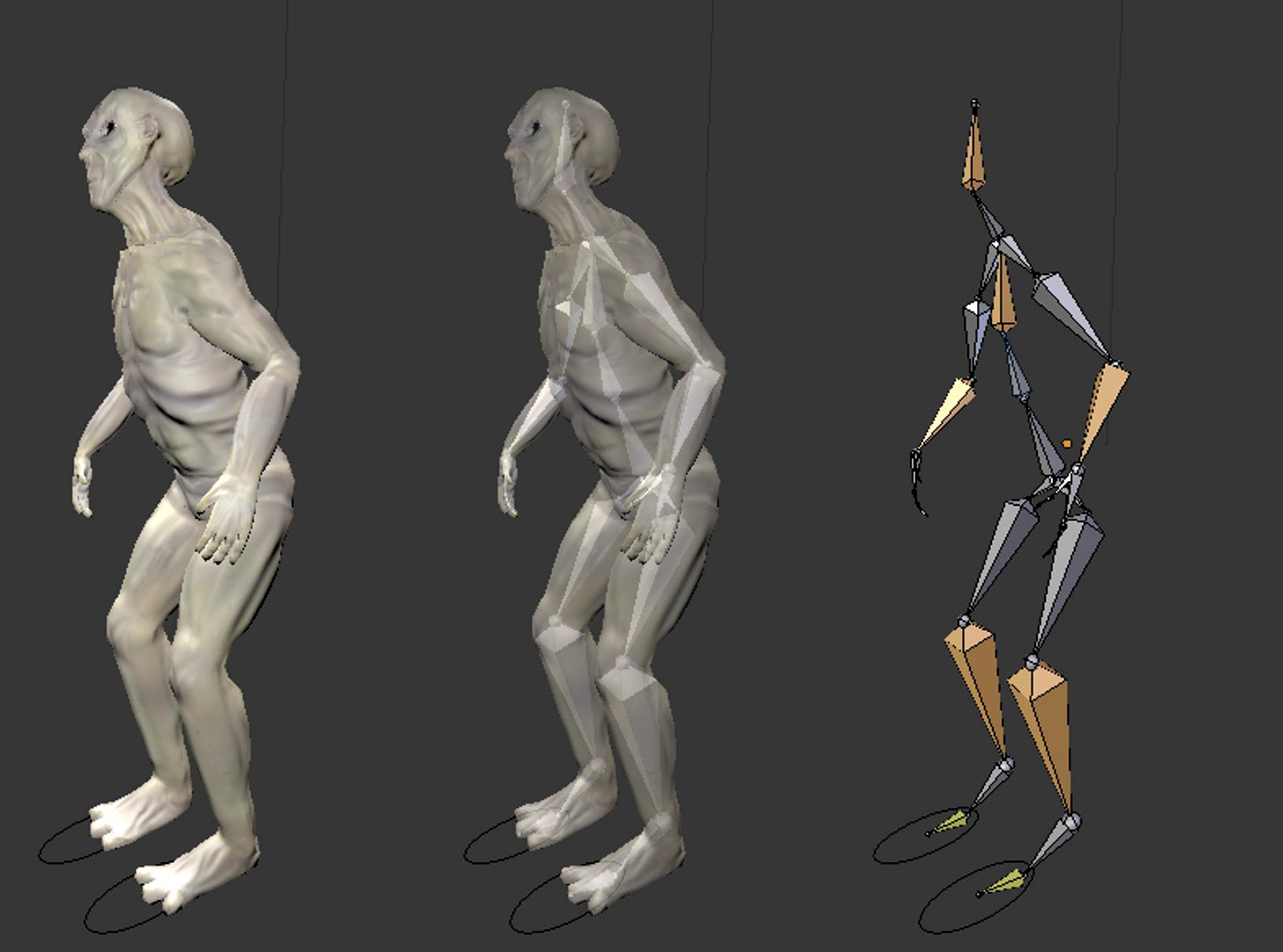 Alien Creature Rigged