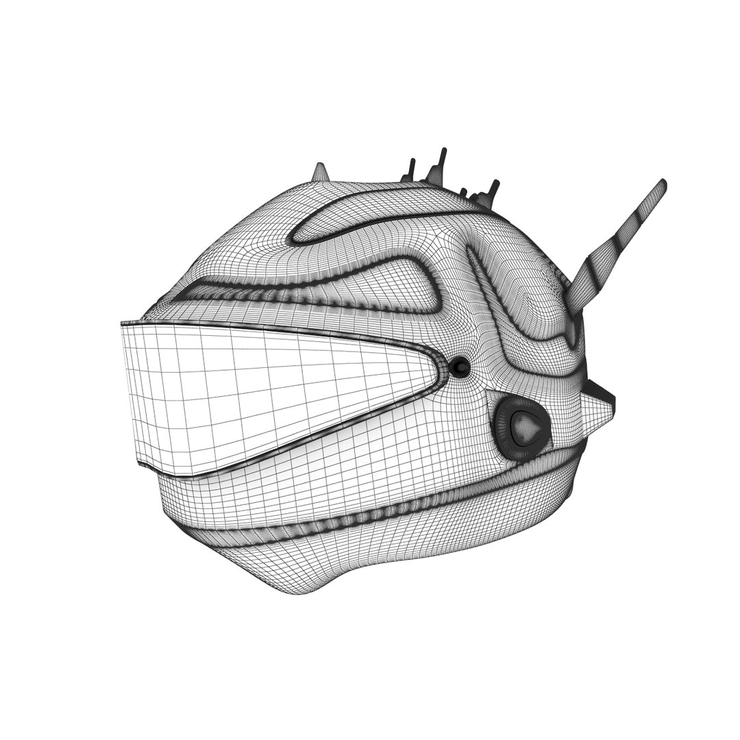 futuristic helmet