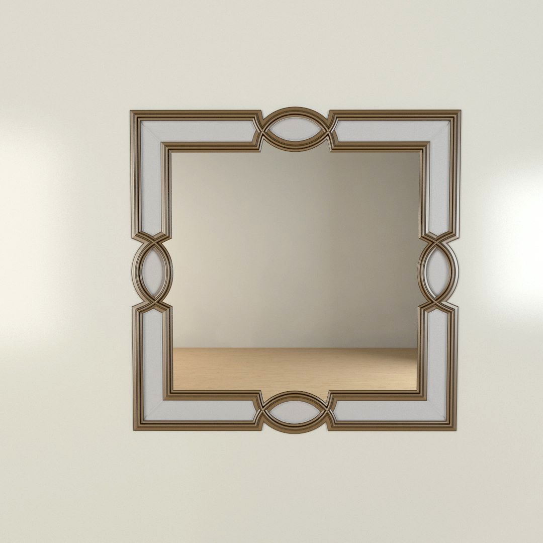 Ornamental Brass Mirror