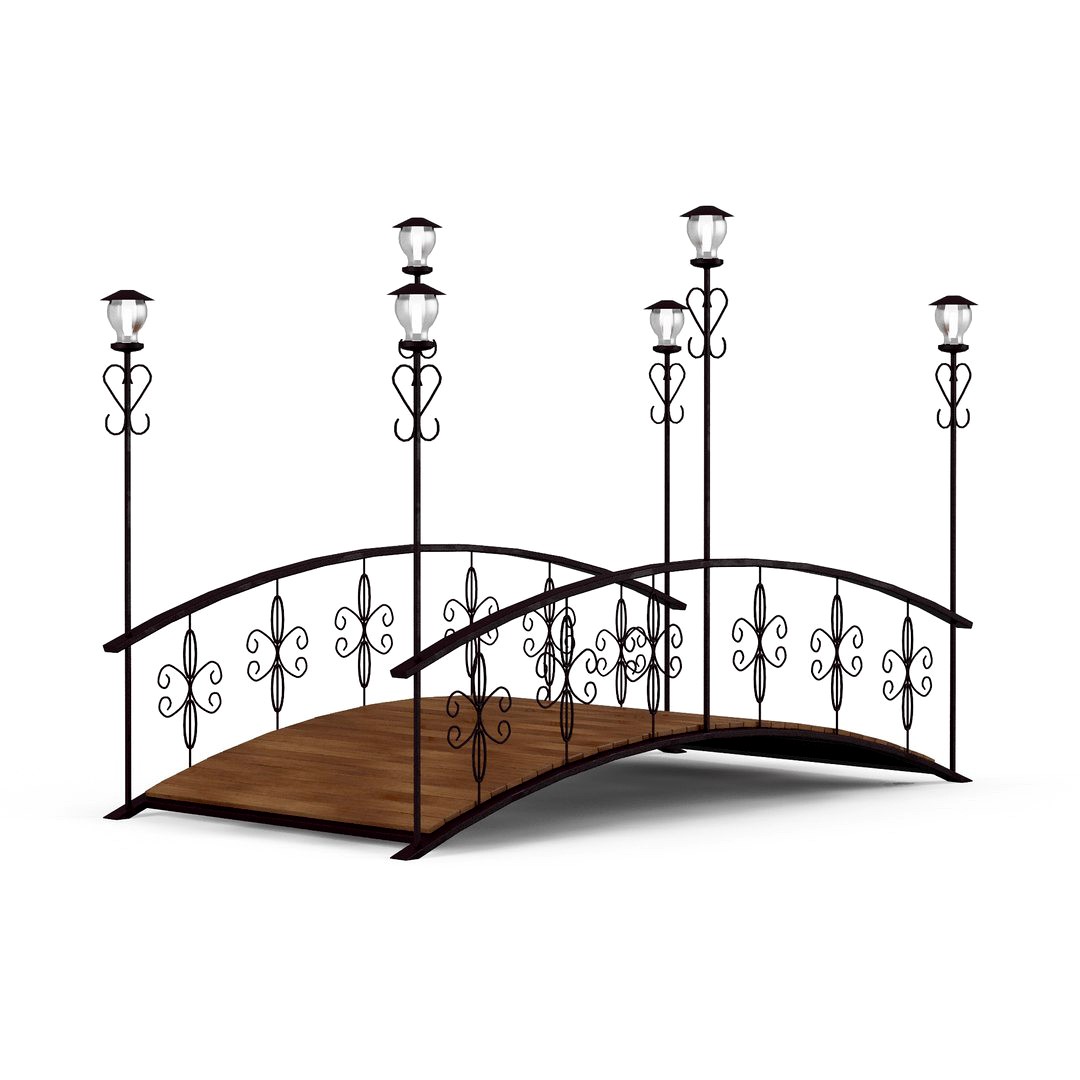 Bridge with lanterns