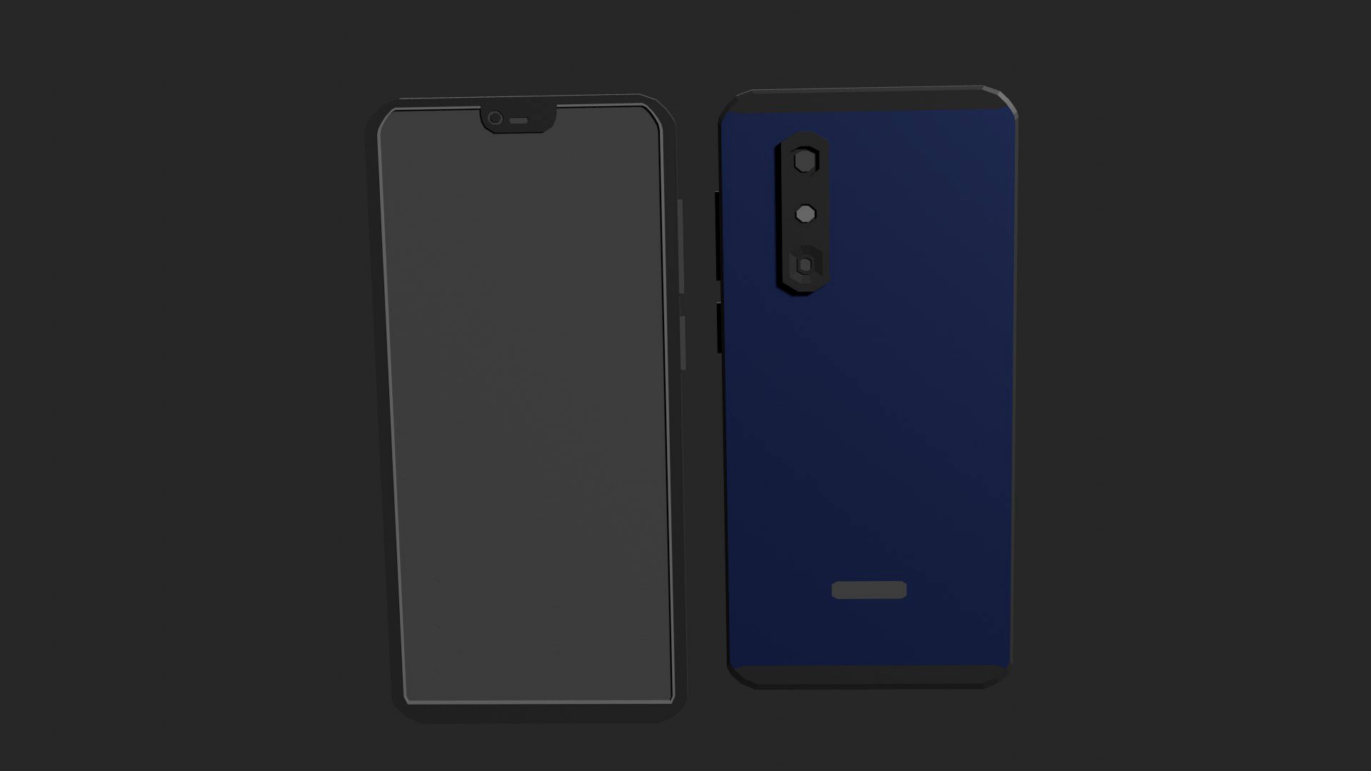 Smartphone Simple Lowpoly Style