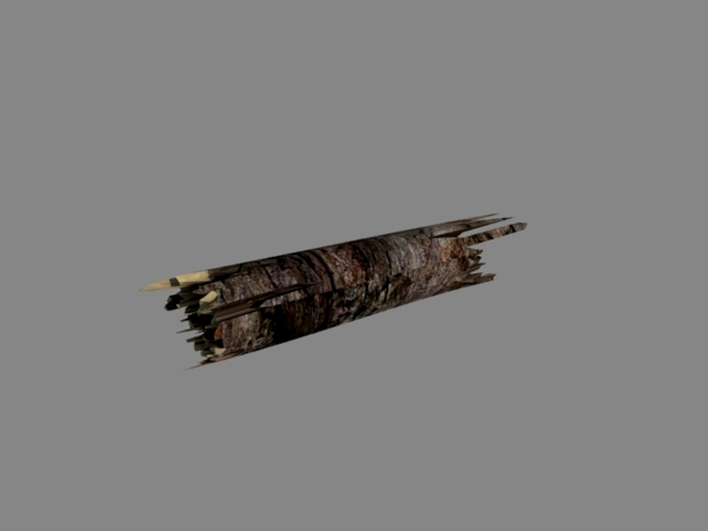 animated destroy log