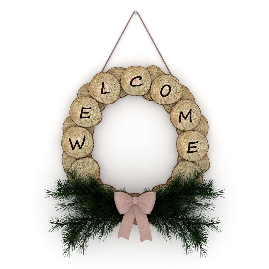 Log wreath