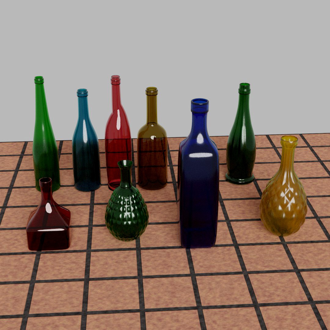 9 bottles