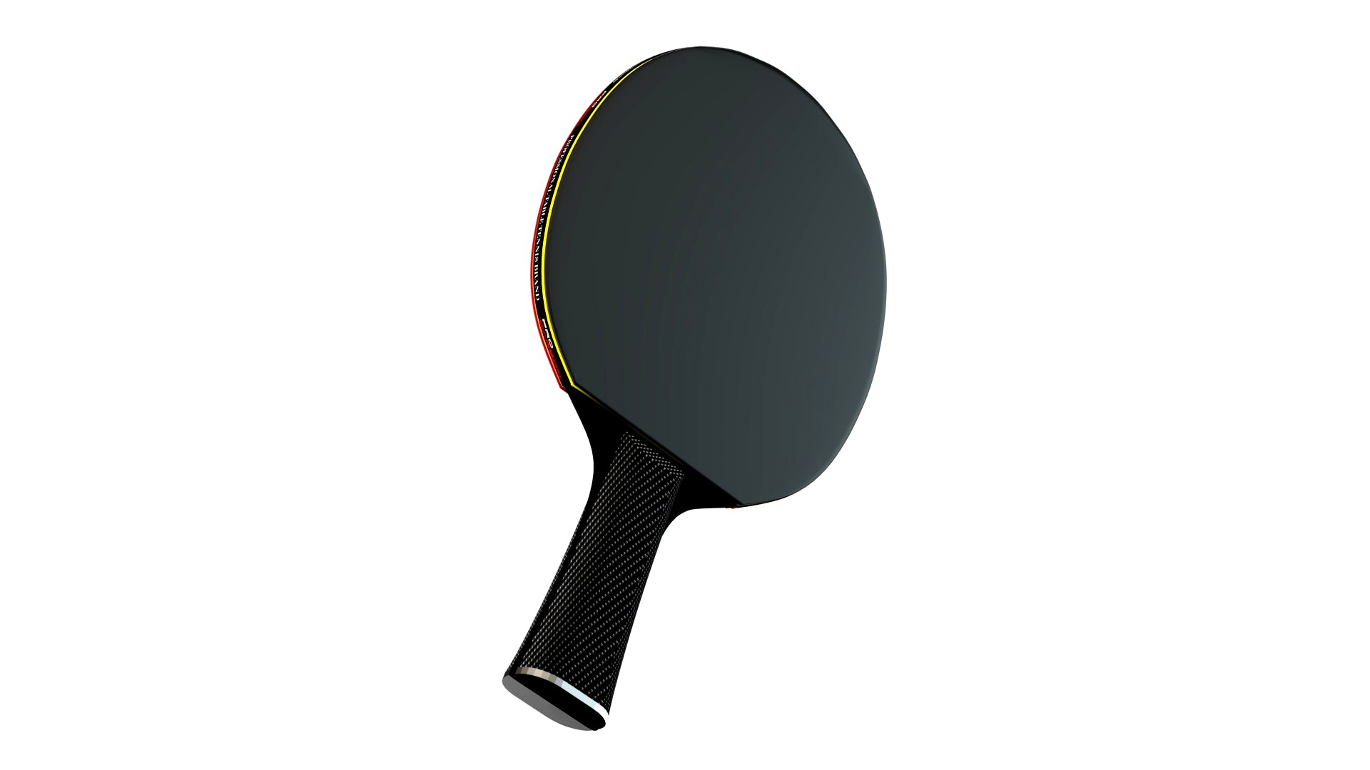 Carbon Ping Pong Paddle Yellow Line