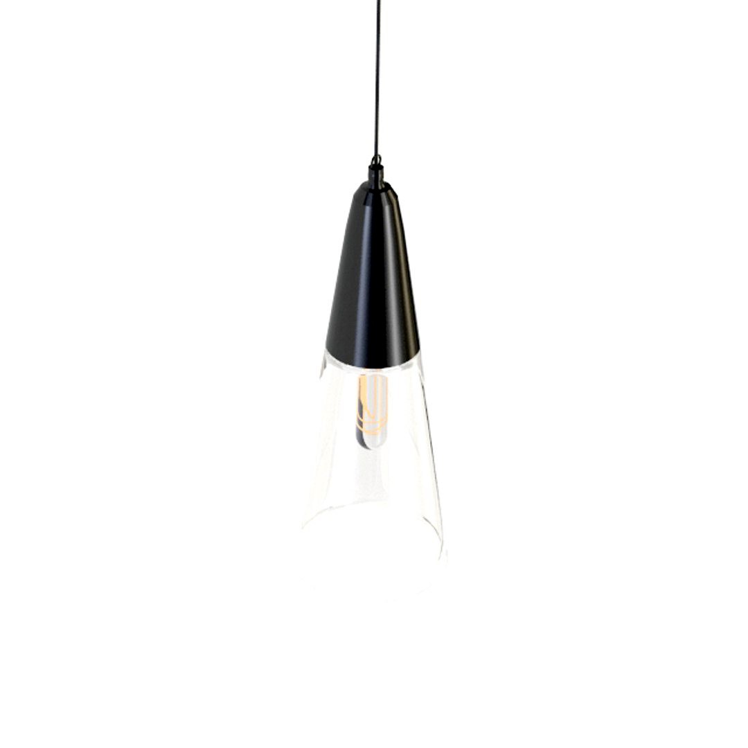 Mason Glass Cone Filament Pendant Light