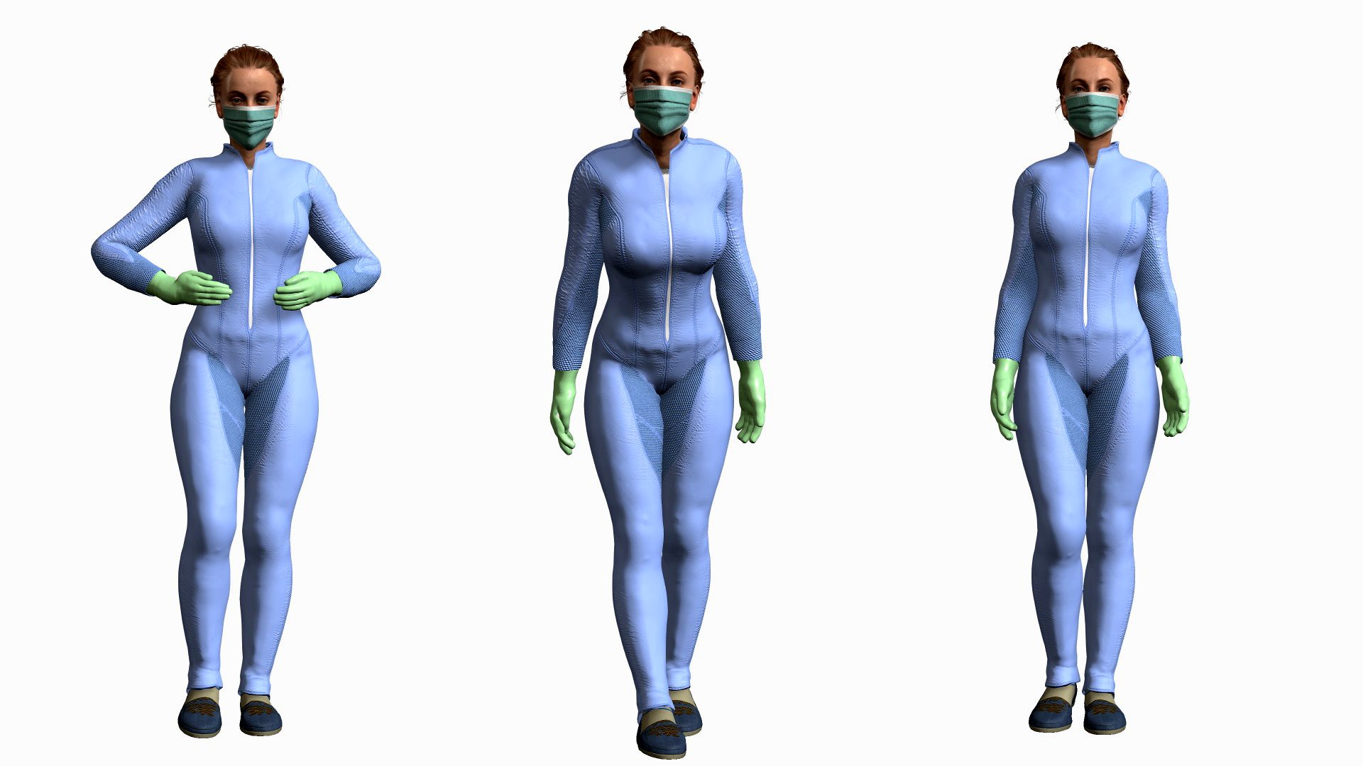 Free 3D Model of Medical Worker Uniform