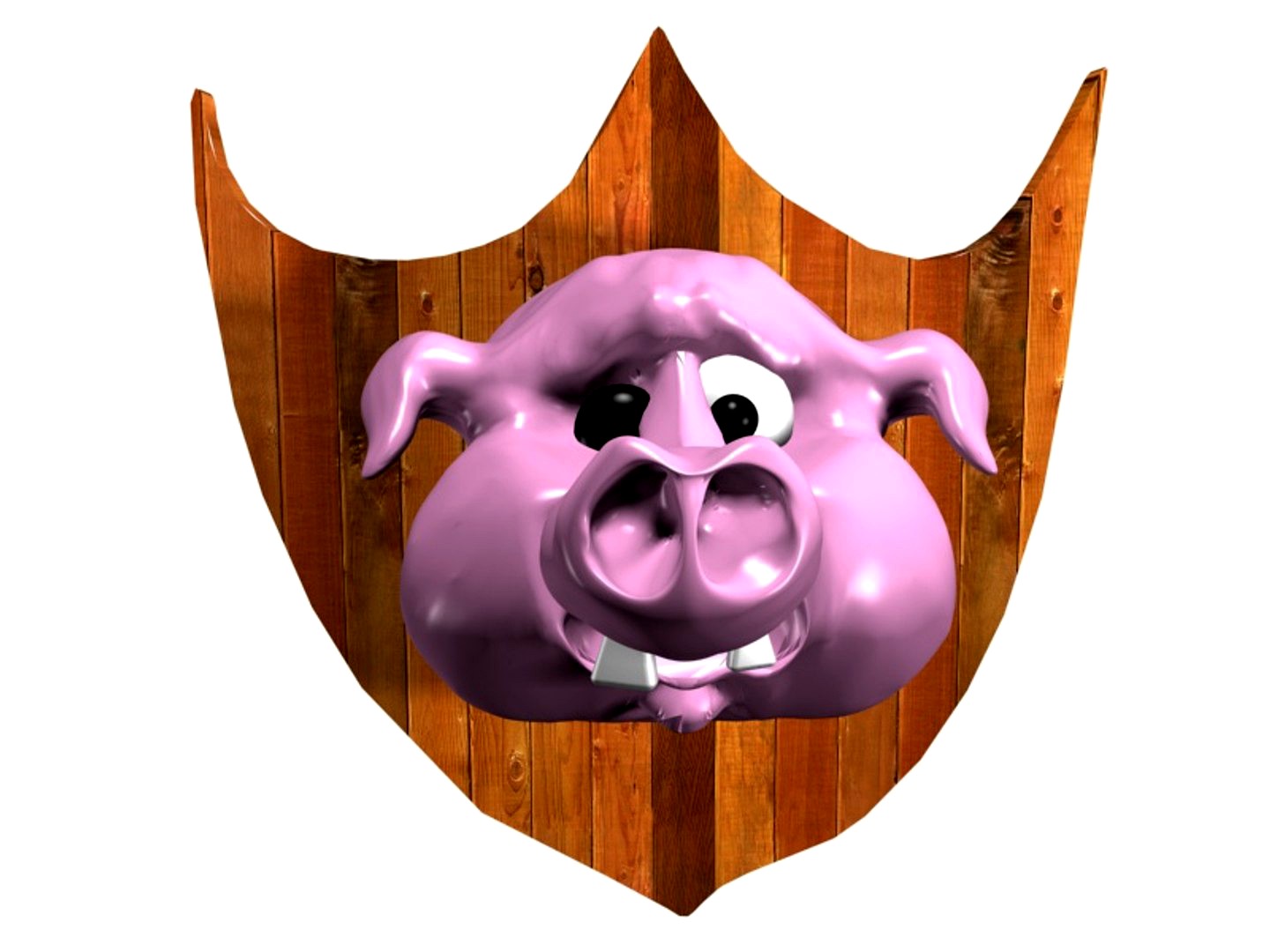 Pig (pork) wooden sign