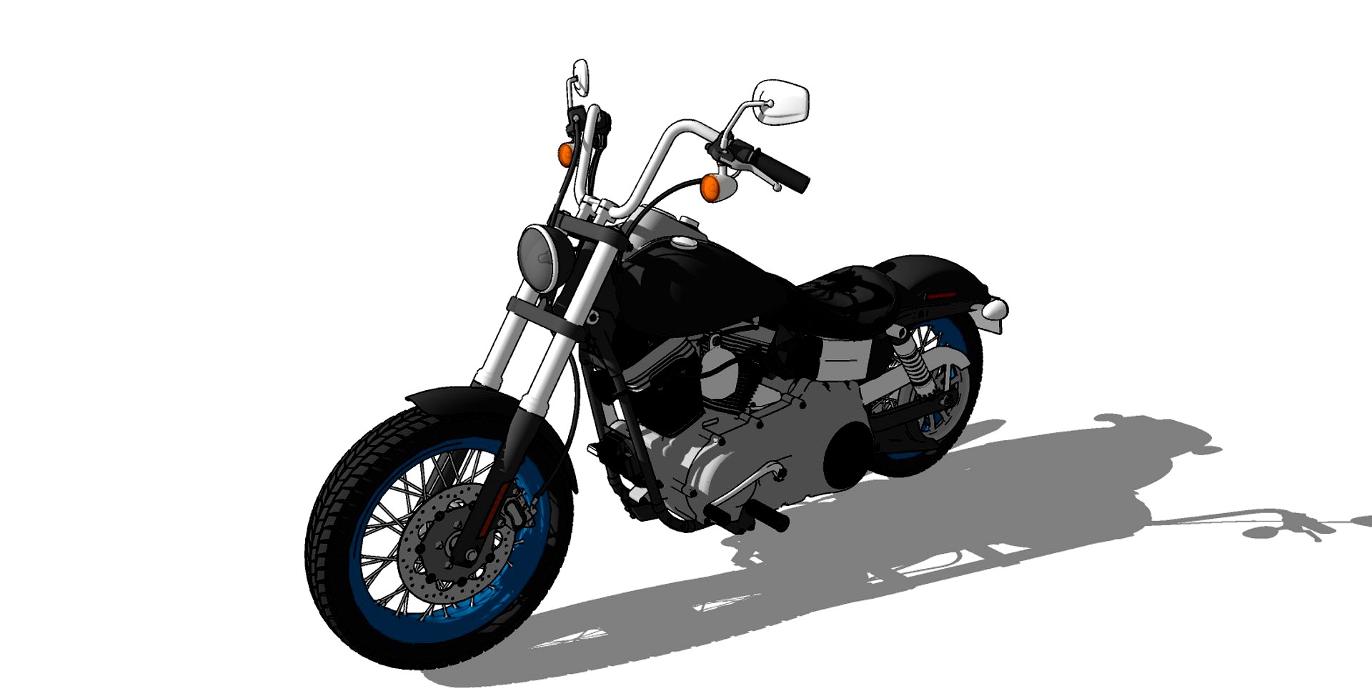 Harley Davidson Dyna Street Bob 3d model