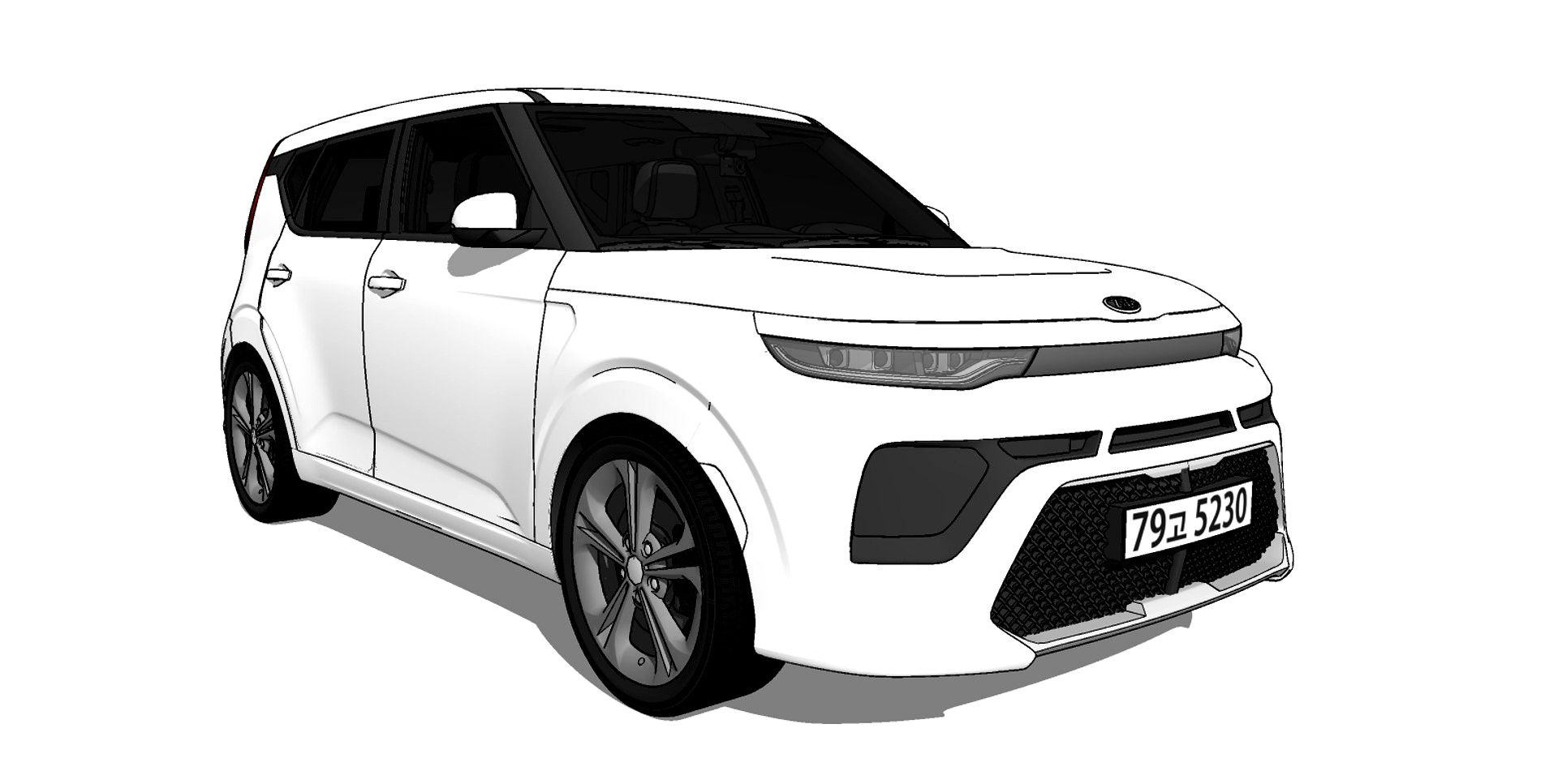 Kia Soul 3d model