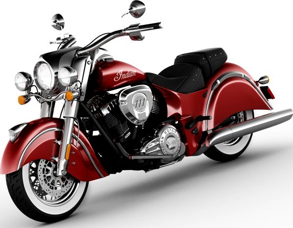 Indian Chief Classic motorcycle 3D Model
