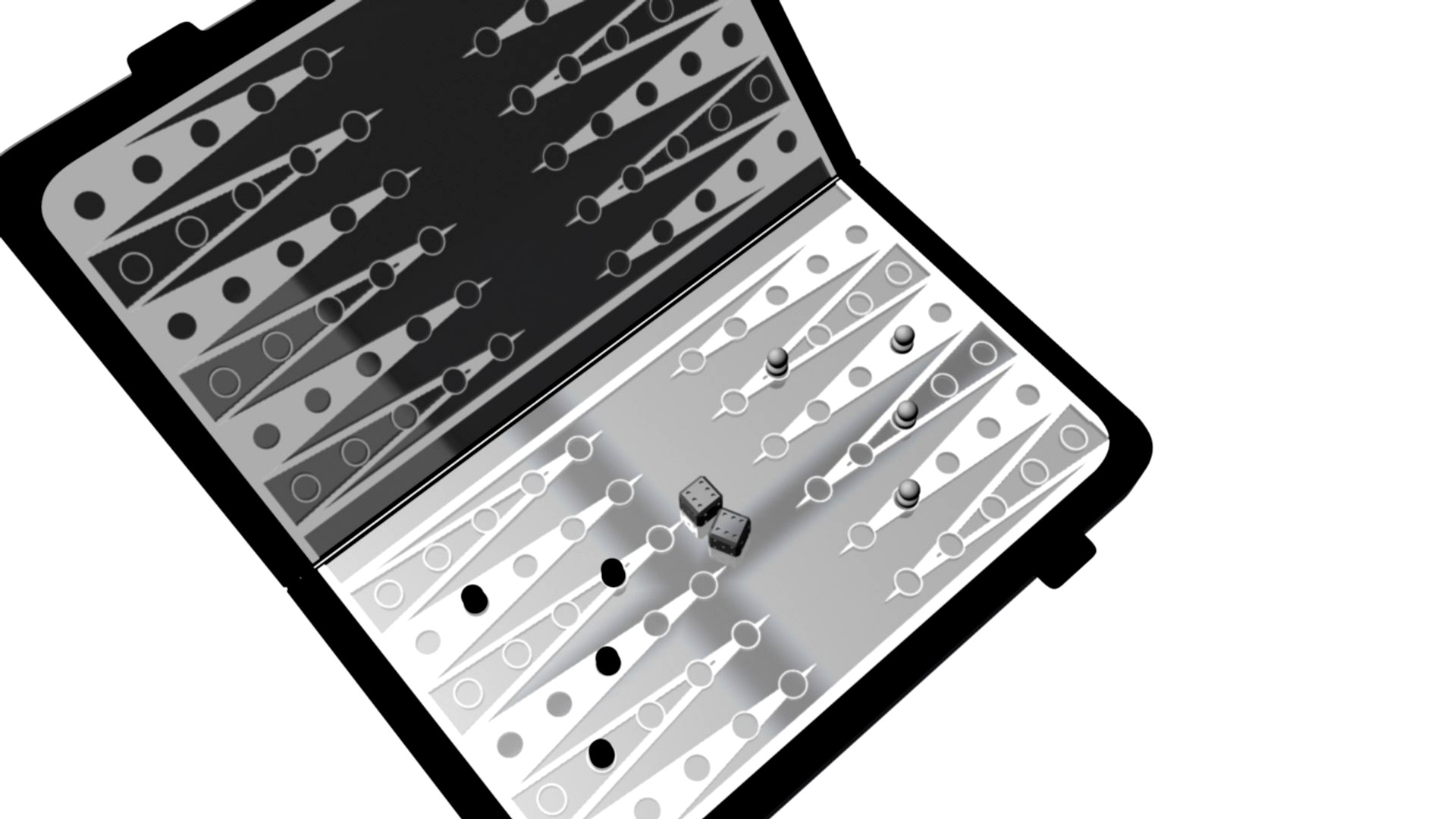 Backgammon metal box