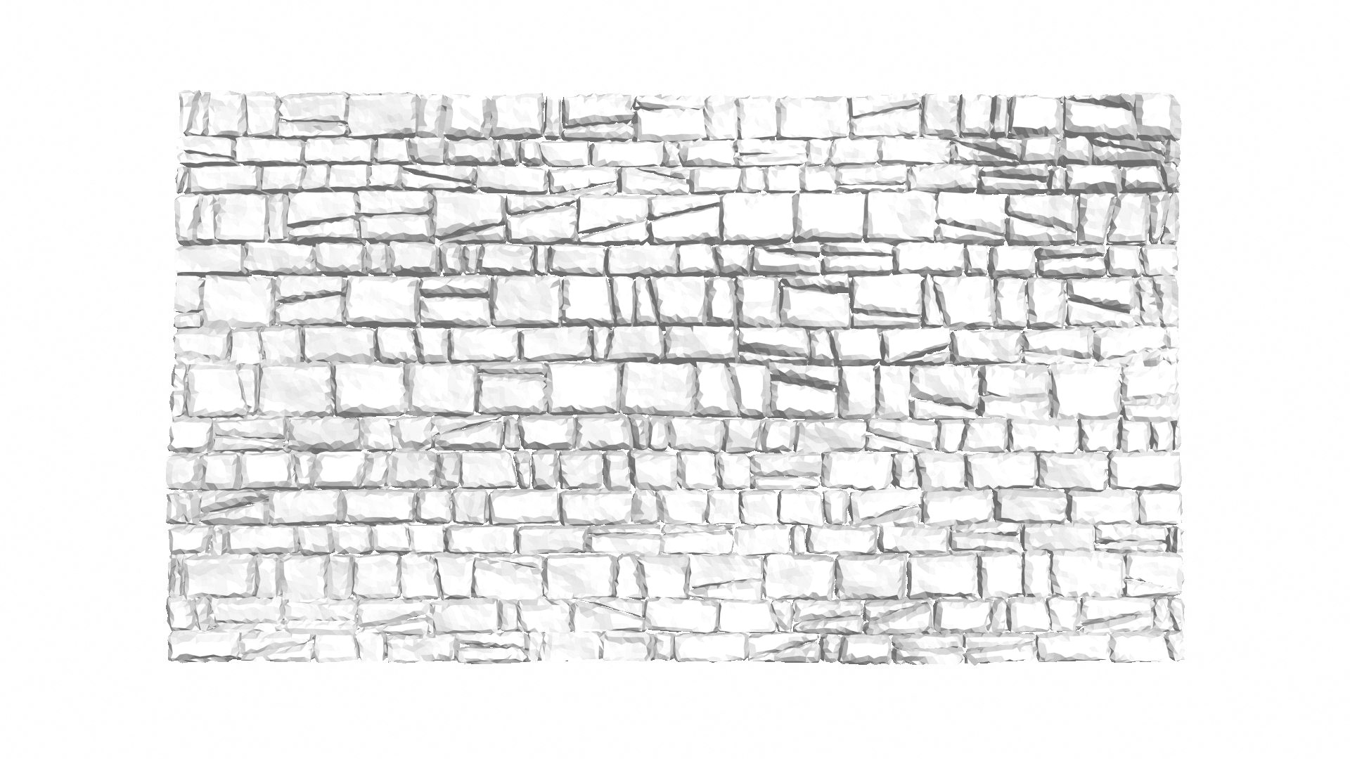 Stone wall explosion. Realistic stone wall collapse animation