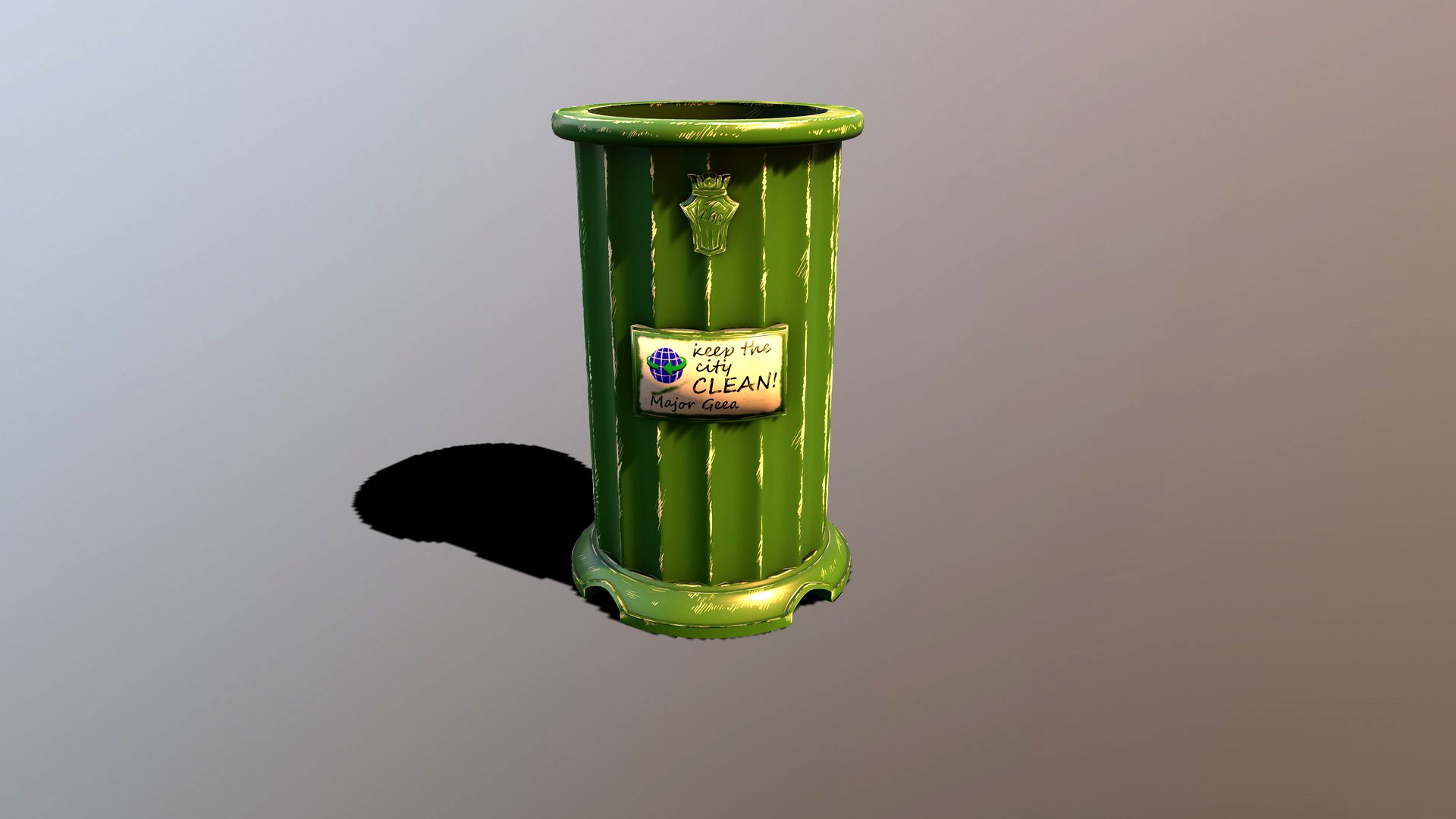 Trash Bin Stylized