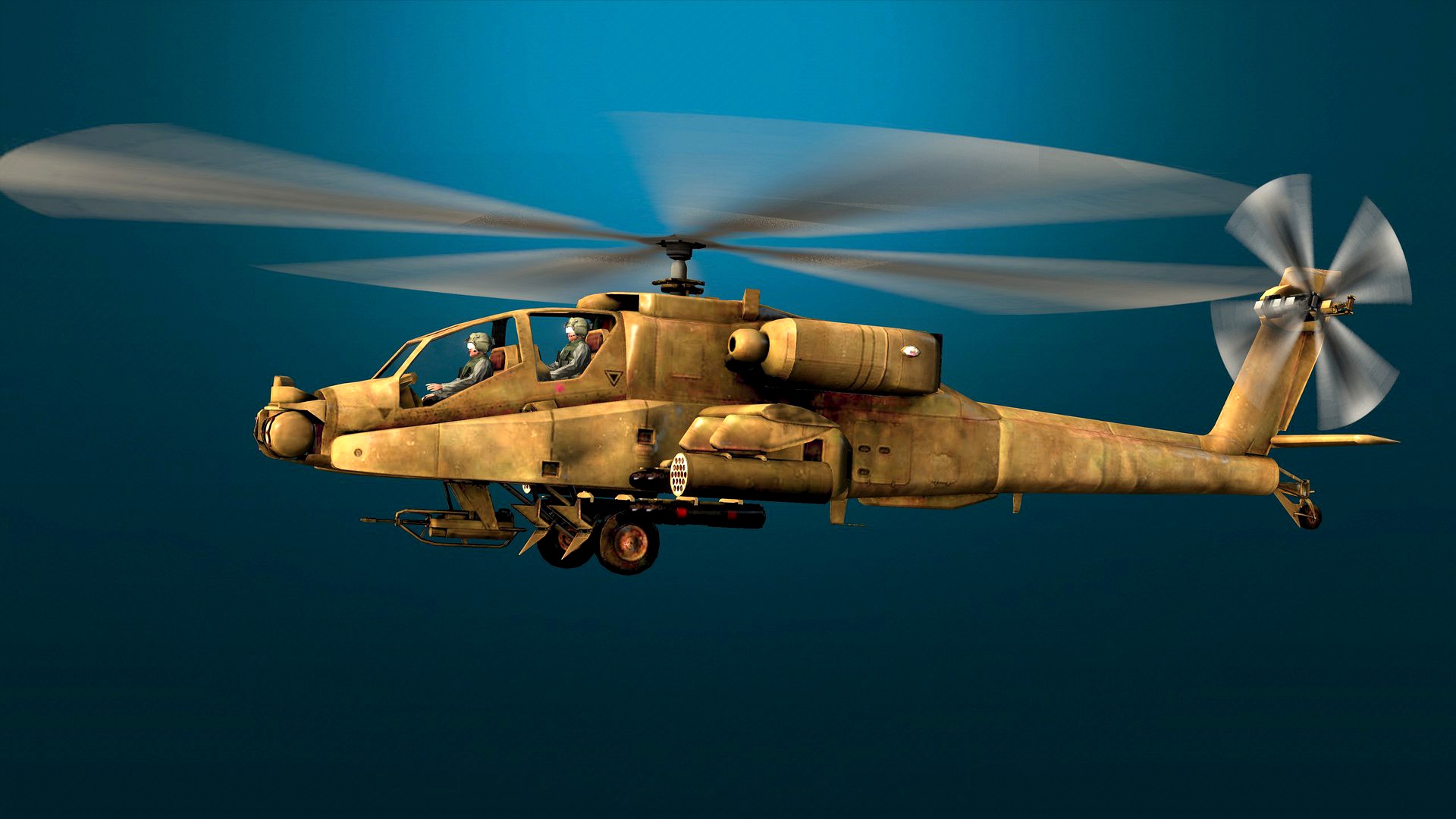 Apache Helicopter 3d Model