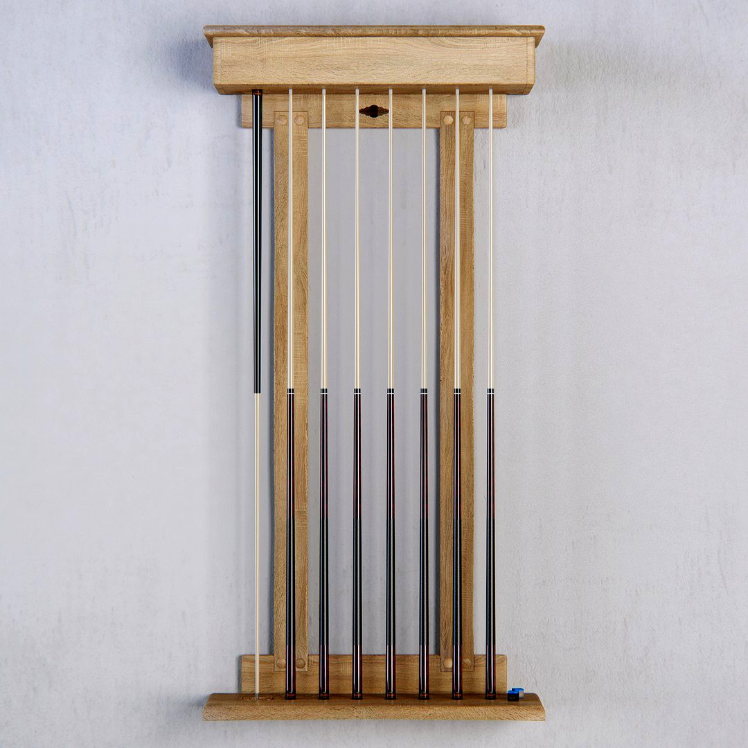 Billiards cue rack