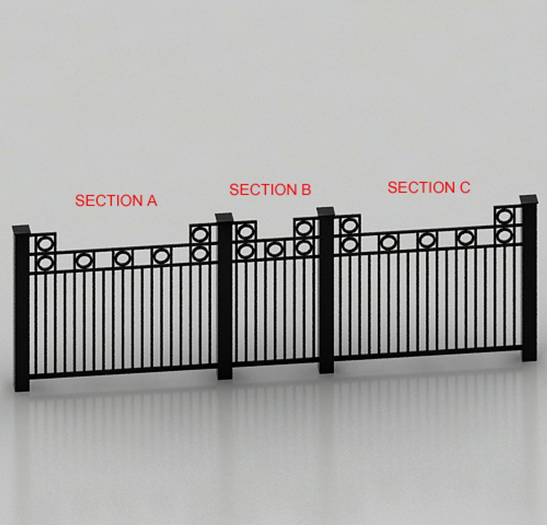 Rod Iron Fence