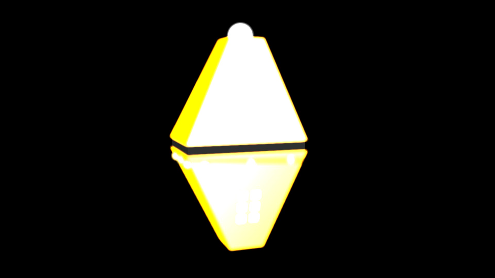 Diamond UFO Glowing Orange