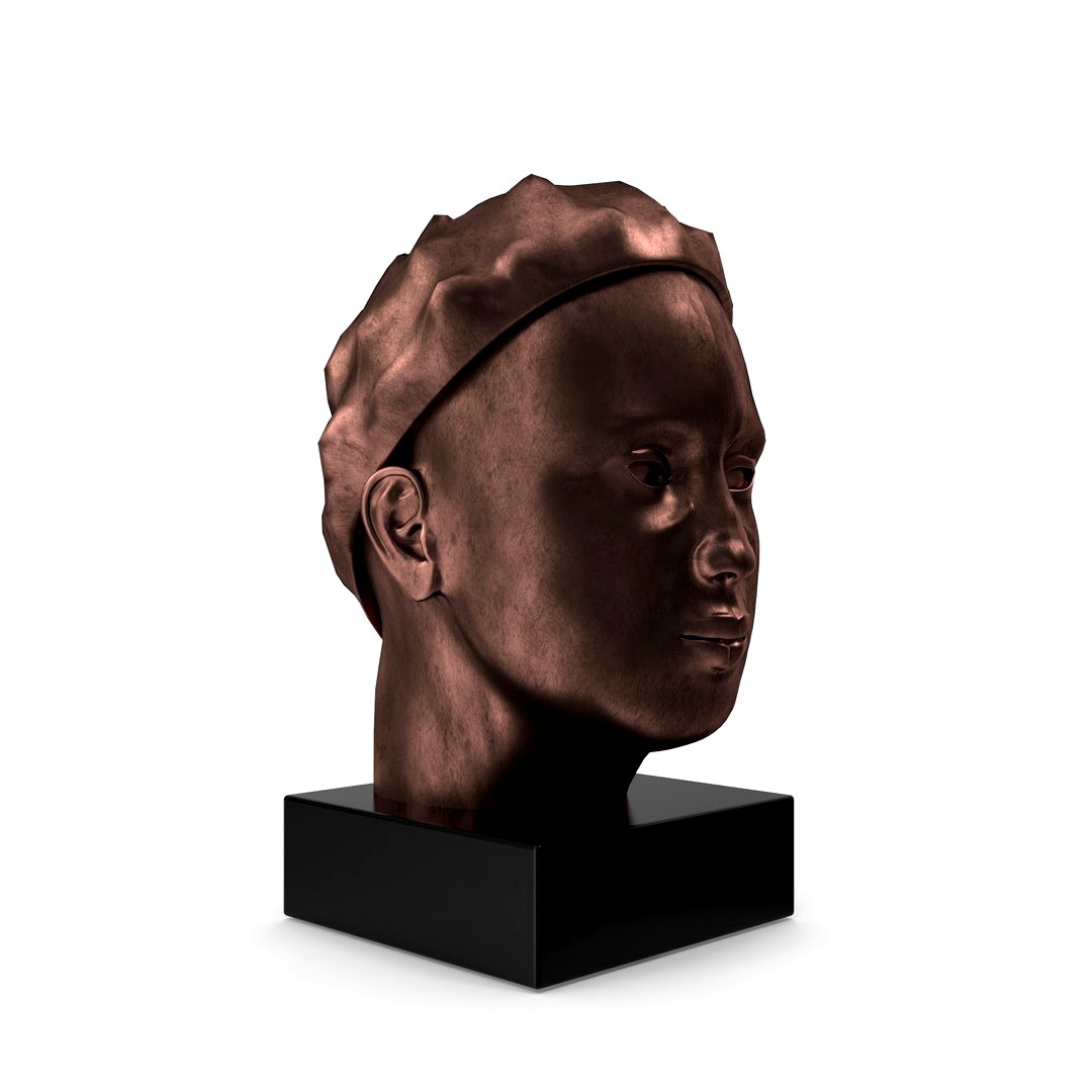 Bronze Head Sculpture