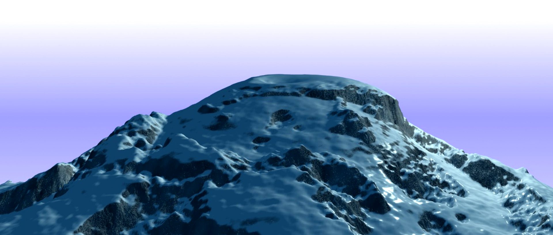 Snow mountain with three variations