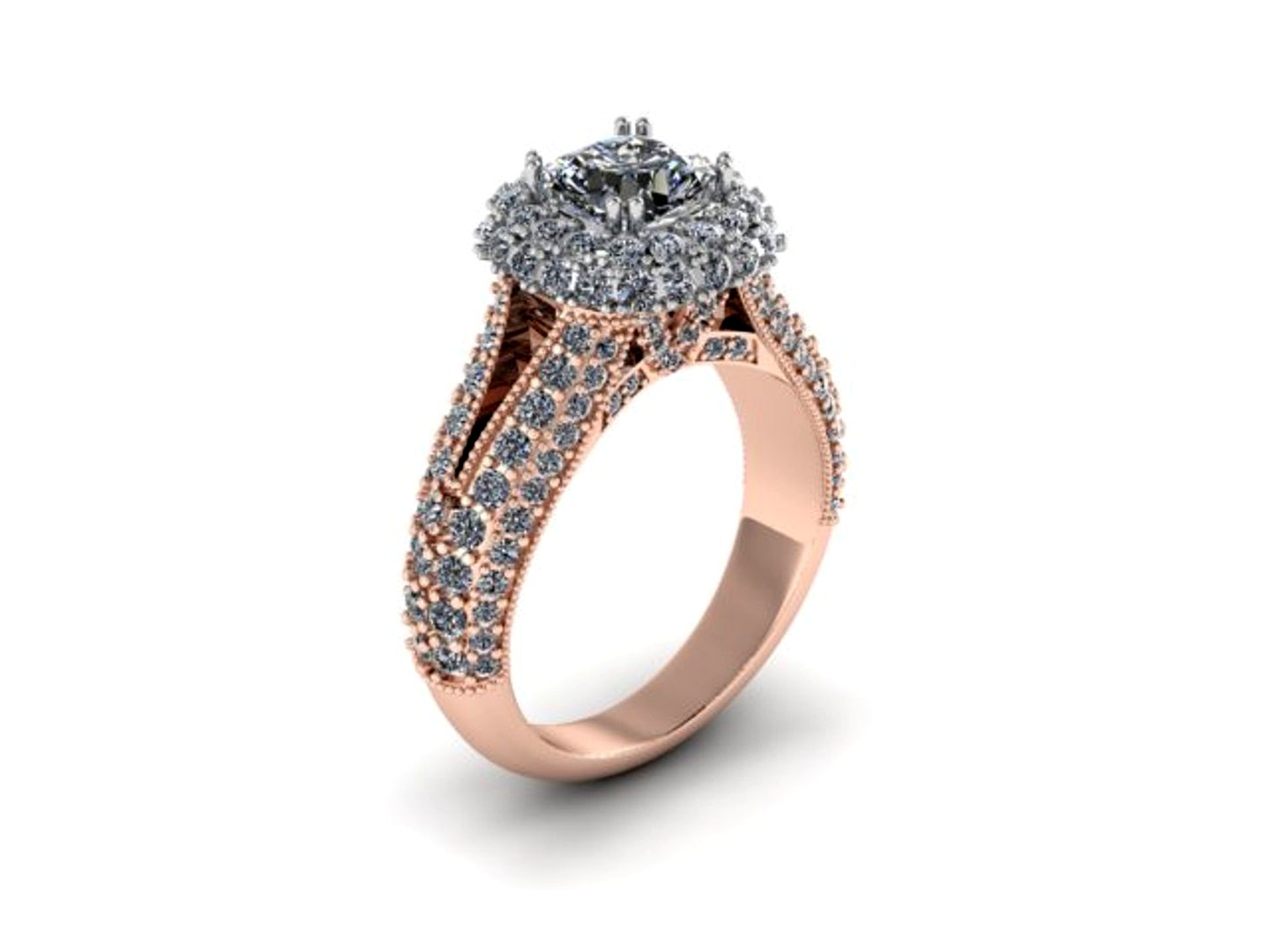 Two tone wedding ring