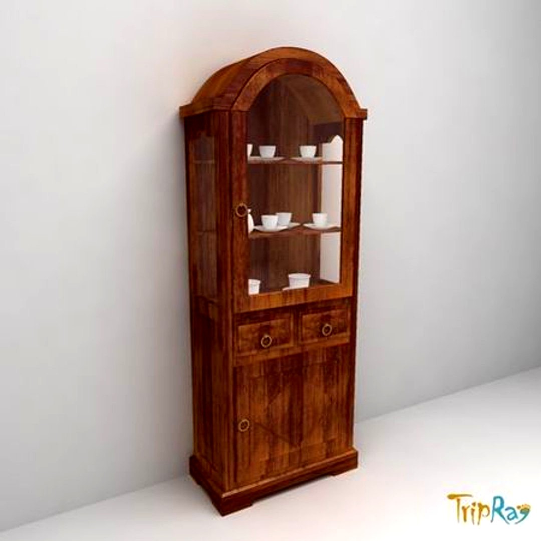 Kitchen cabinet with crockery