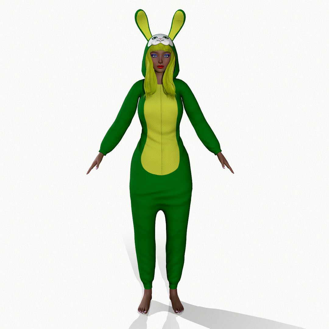 Girl kigurumi bunny 3