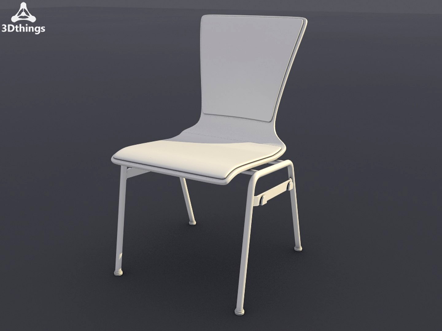 On stage 4-leg model with slimline backrest with seat and backrest cushion